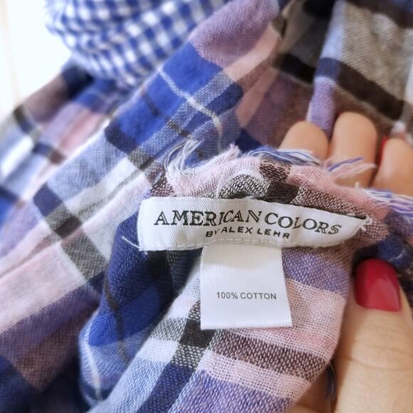 Alex Lehr | American Colors Contrast Scarf - Picture 4 of 4